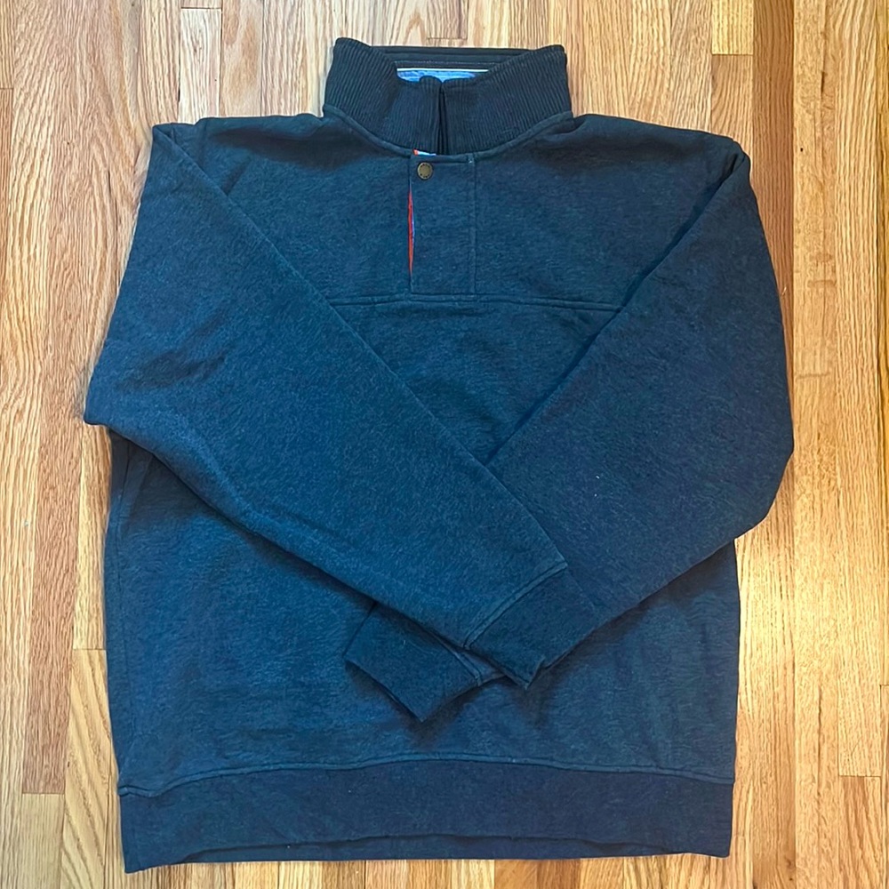 Blue heather Orvis pullover (large)